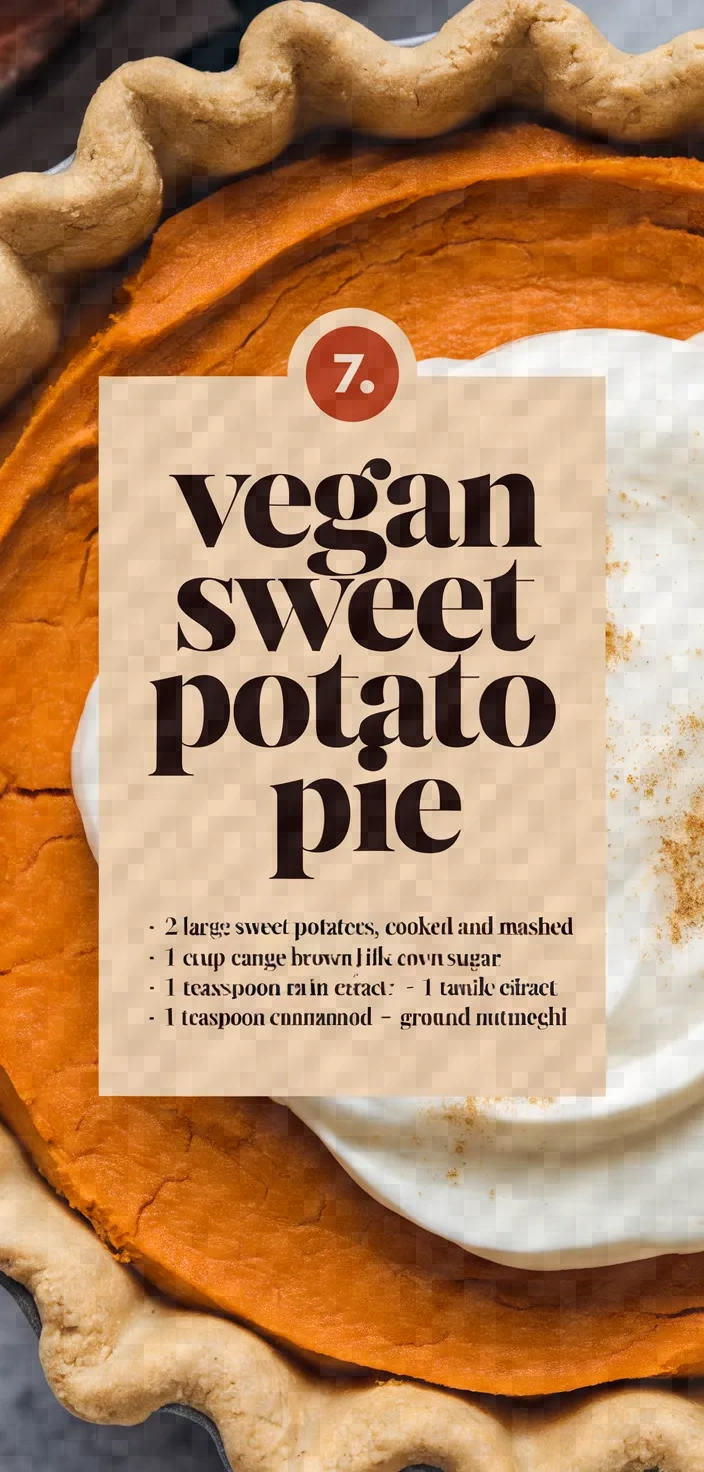 7. Vegan Sweet Potato Pie