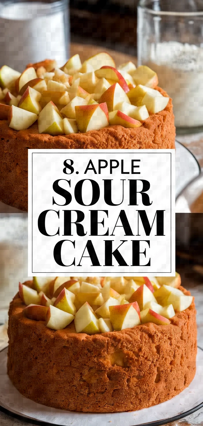 8. Apple Sour Cream Cake