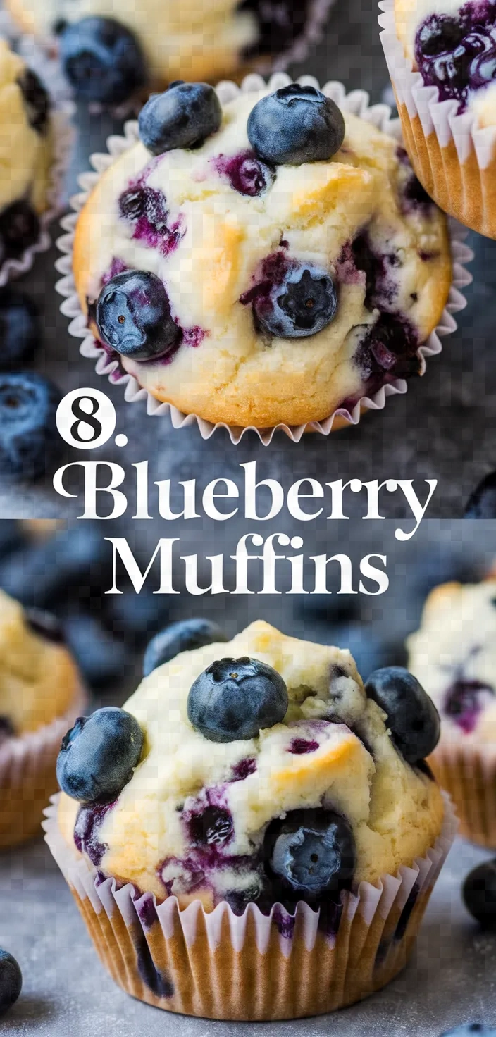 8. Blueberry Muffins