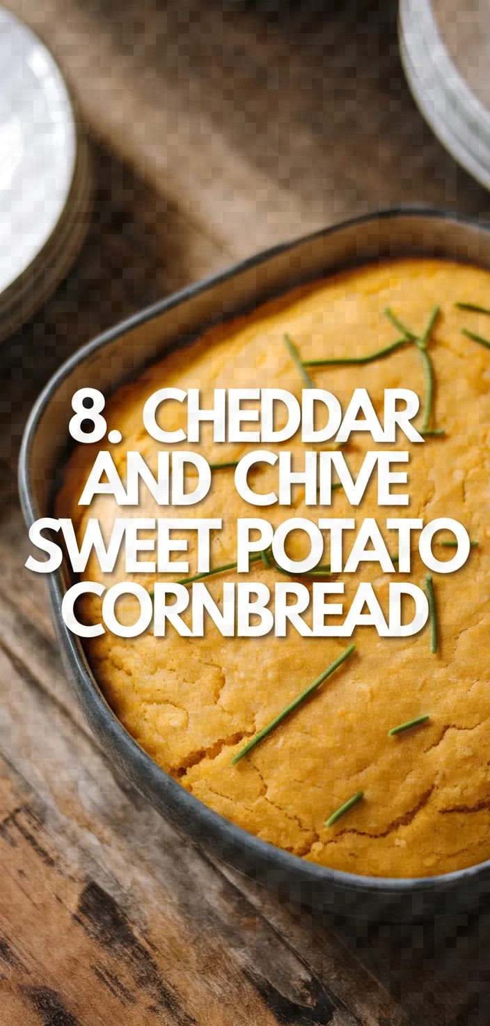 8. Cheddar and Chive Sweet Potato Cornbread