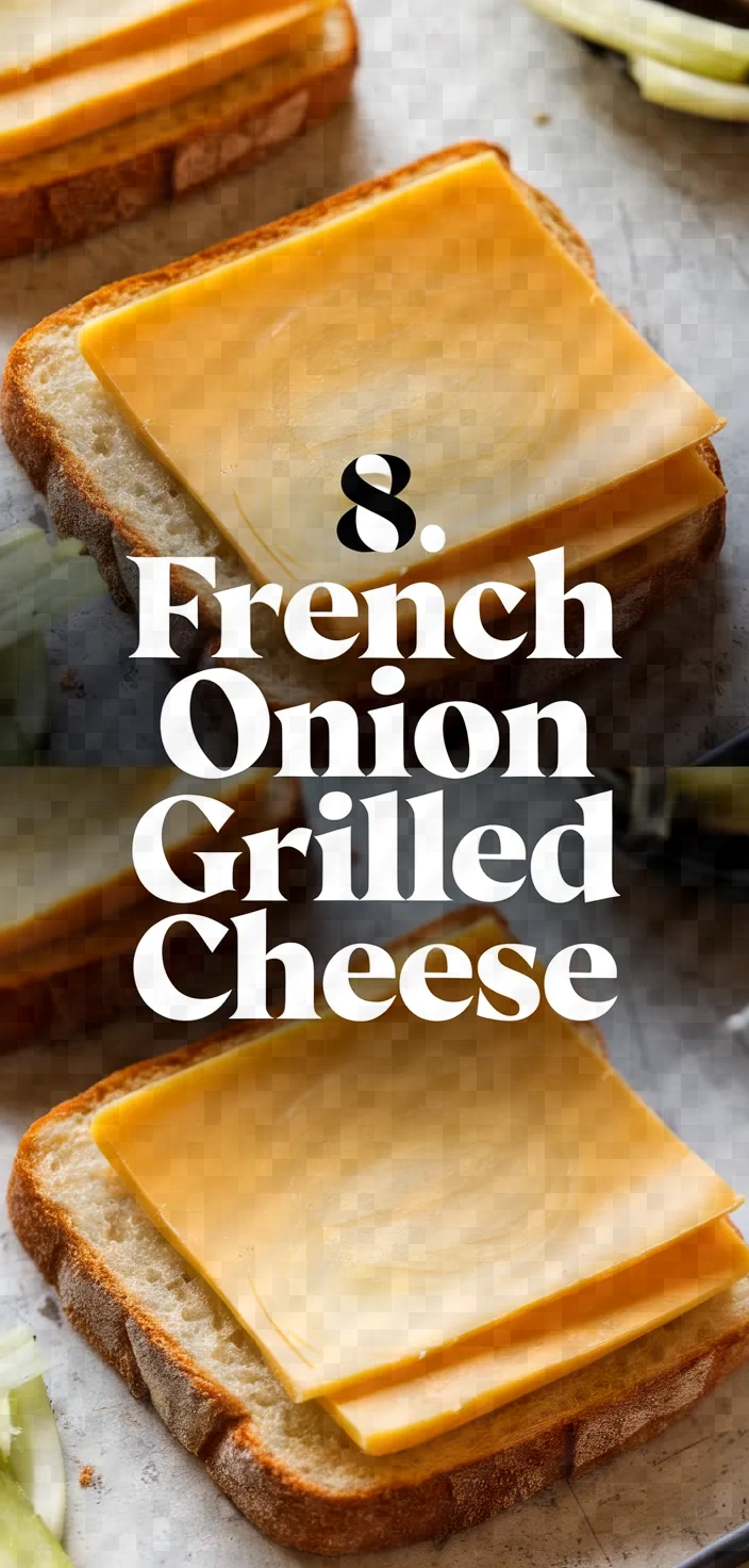 8. French Onion Grilled Cheese