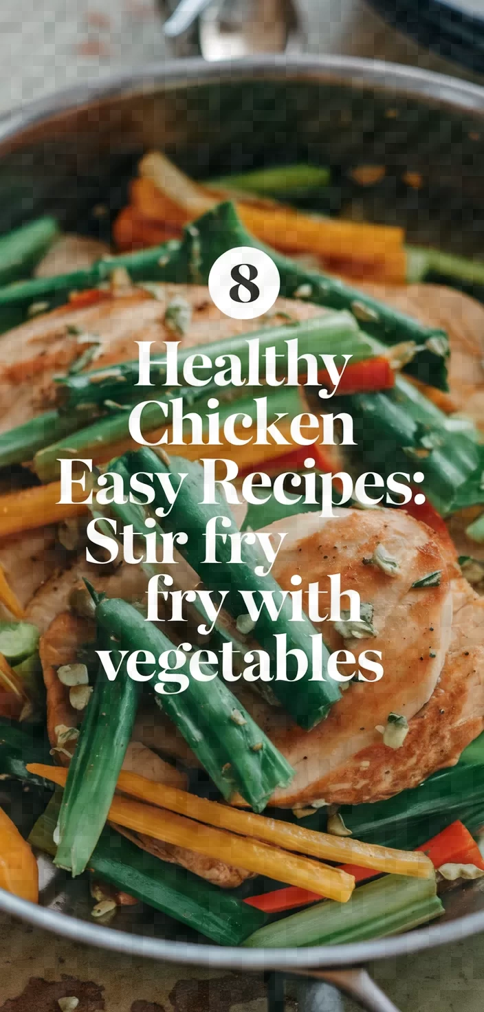 8. Healthy Chicken Easy Recipes: Stir Fry with Vegetables