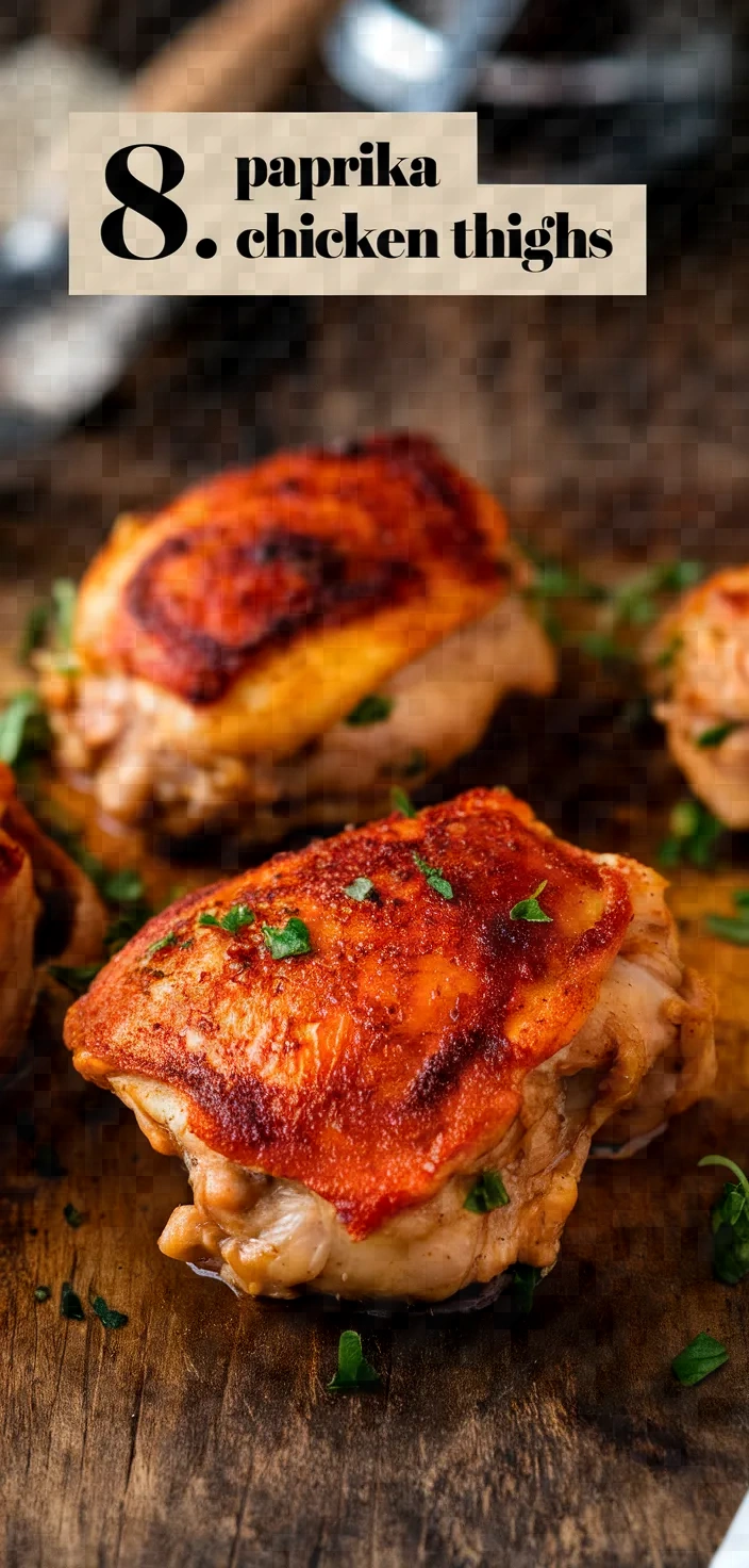 8. Paprika Chicken Thighs