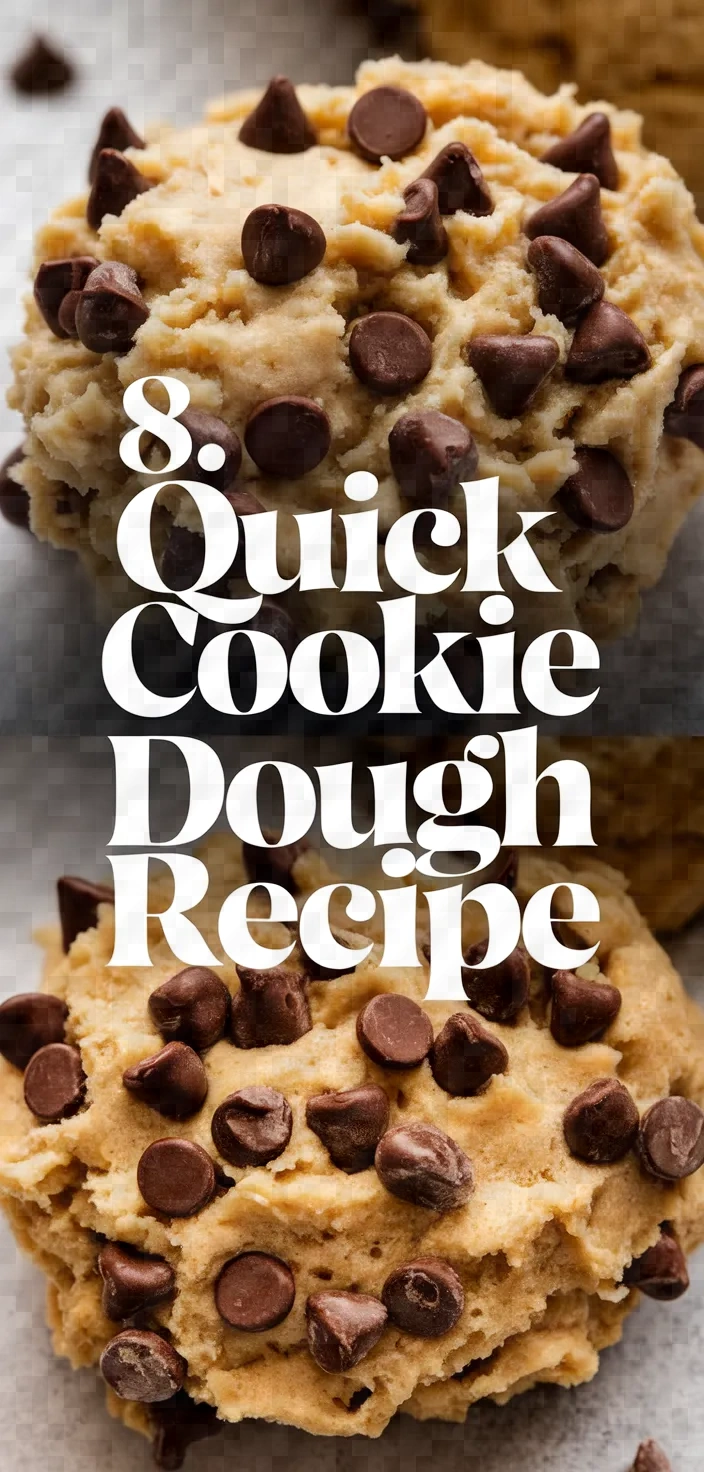 8. Quick Cookie Dough Recipe