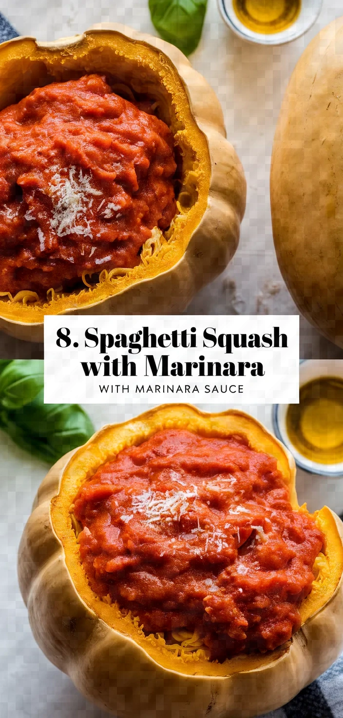 8. Spaghetti Squash with Marinara Sauce