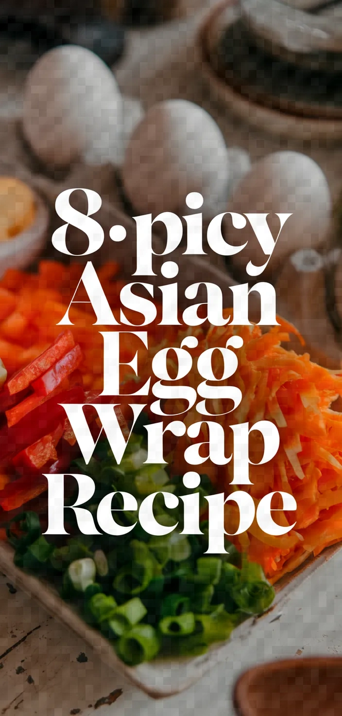 8. Spicy Asian Egg Wrap Recipe