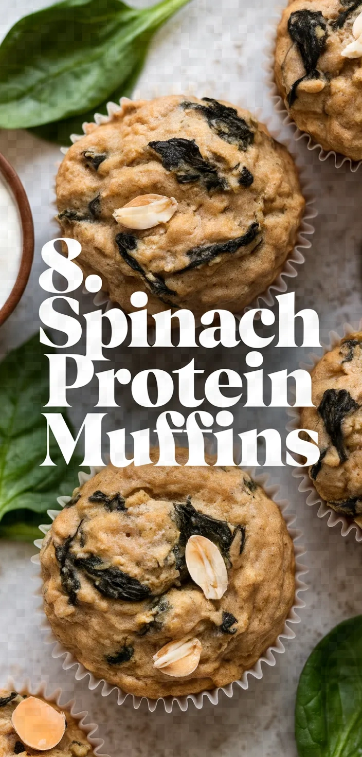 8. Spinach Protein Muffins