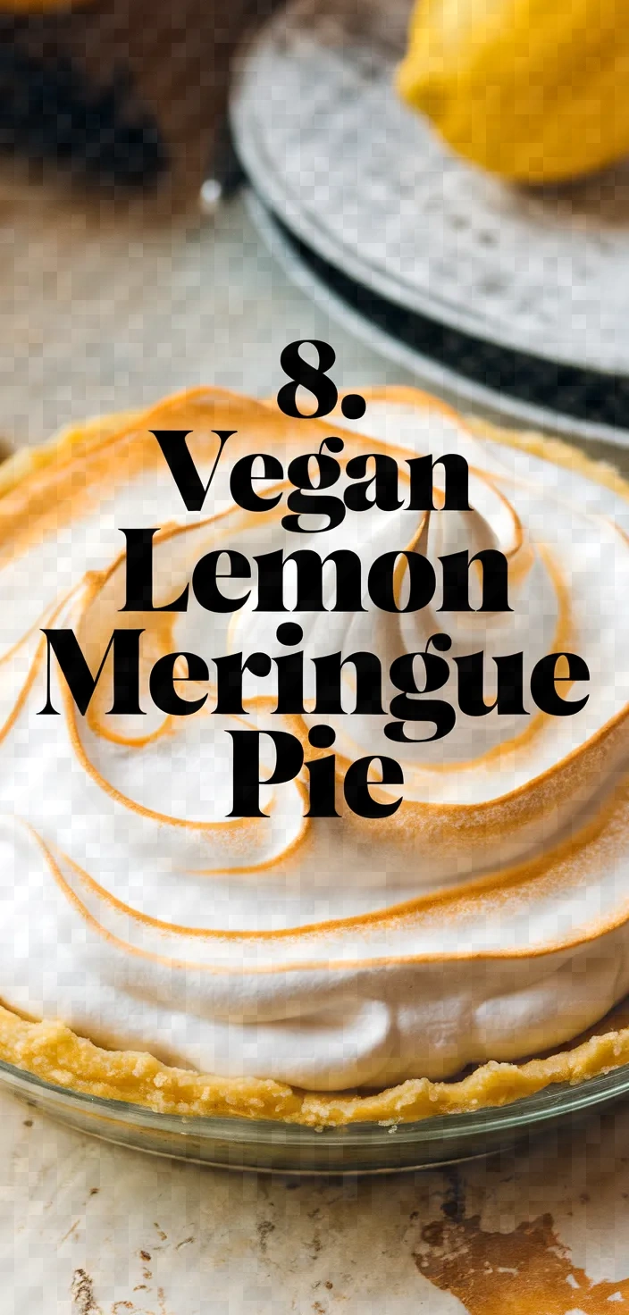 8. Vegan Lemon Meringue Pie