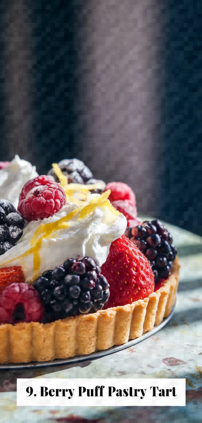 9. Berry Puff Pastry Tart