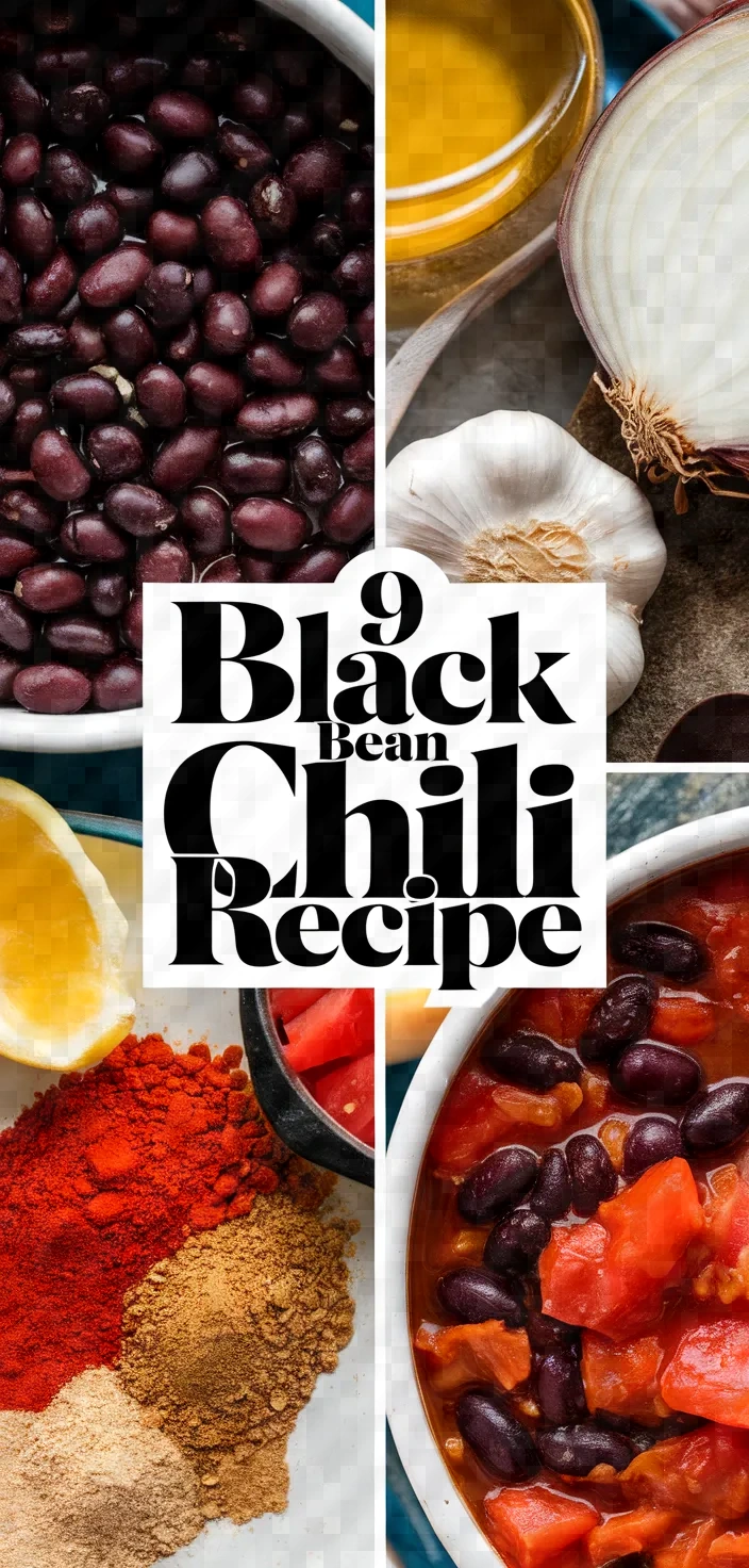 9. Black Bean Chili Recipe