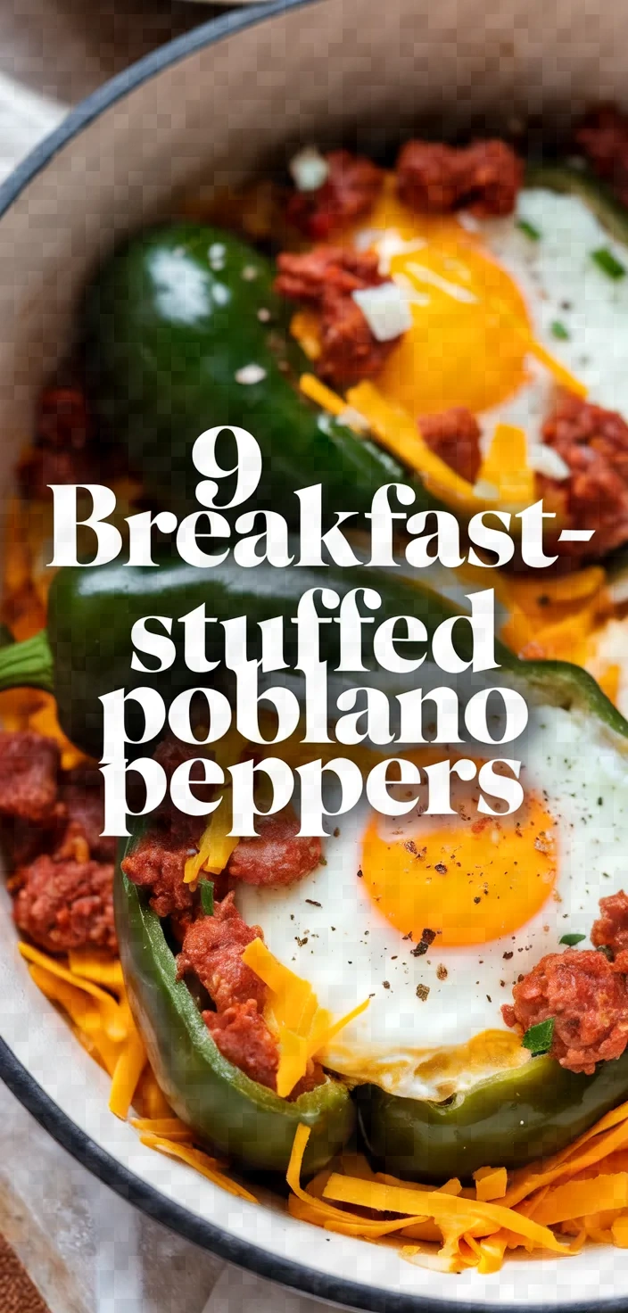 9. Breakfast-Stuffed Poblano Peppers