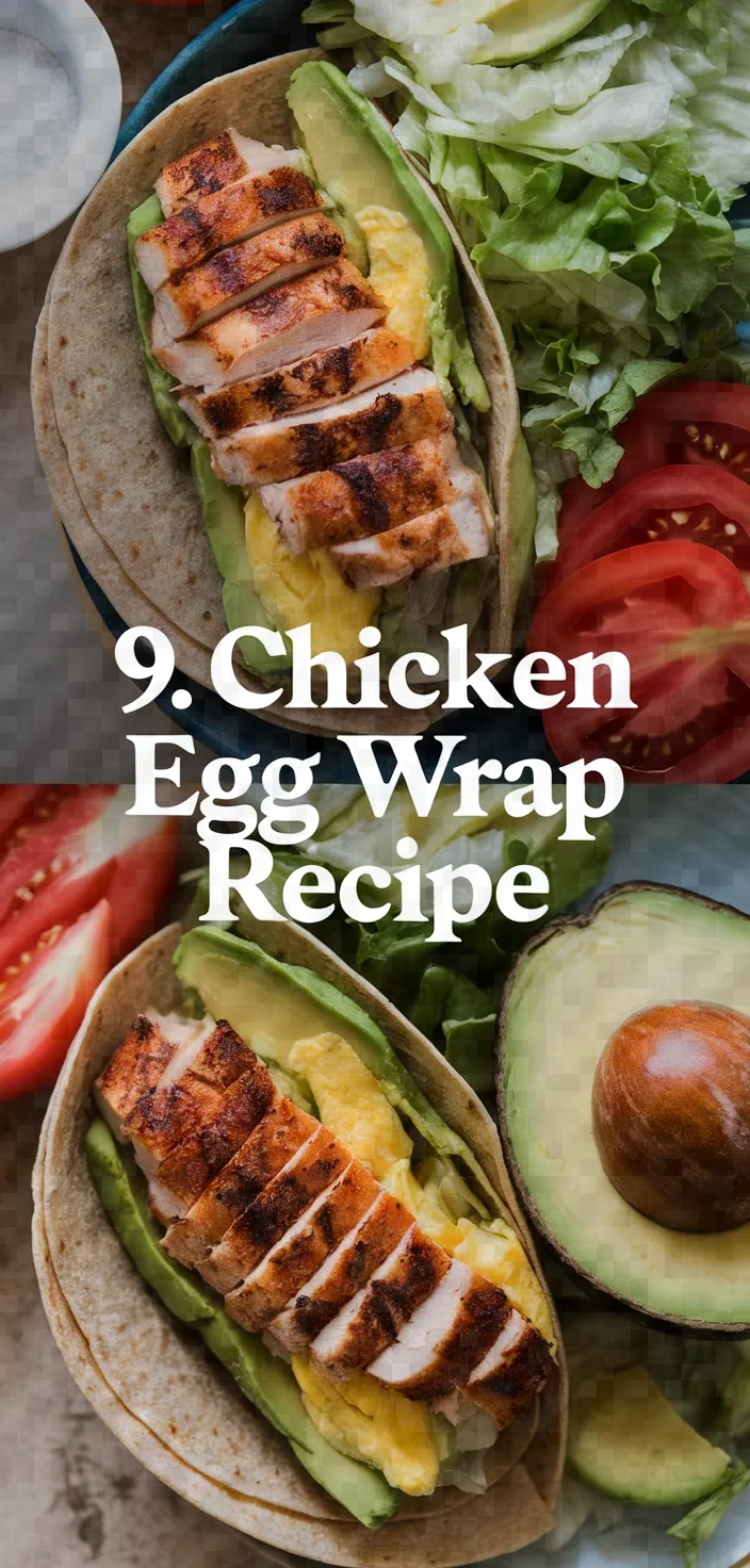 9. Chicken Egg Wrap Recipe