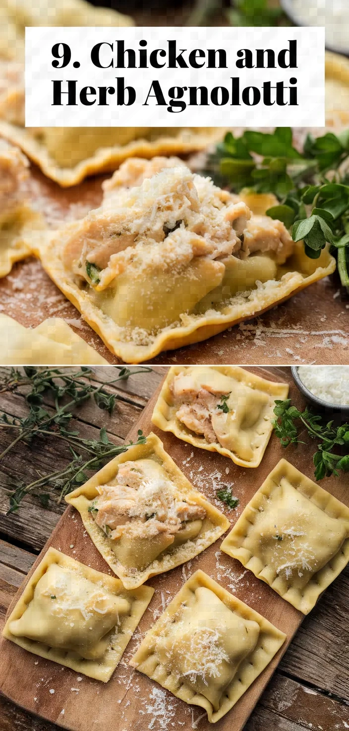 9. Chicken and Herb Agnolotti