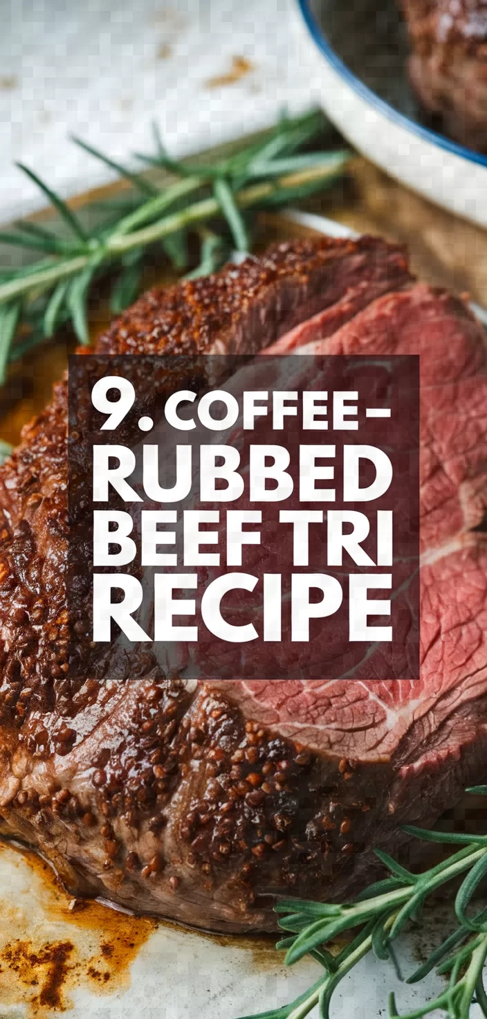 9. Coffee-Rubbed Beef Tri Tip Recipe