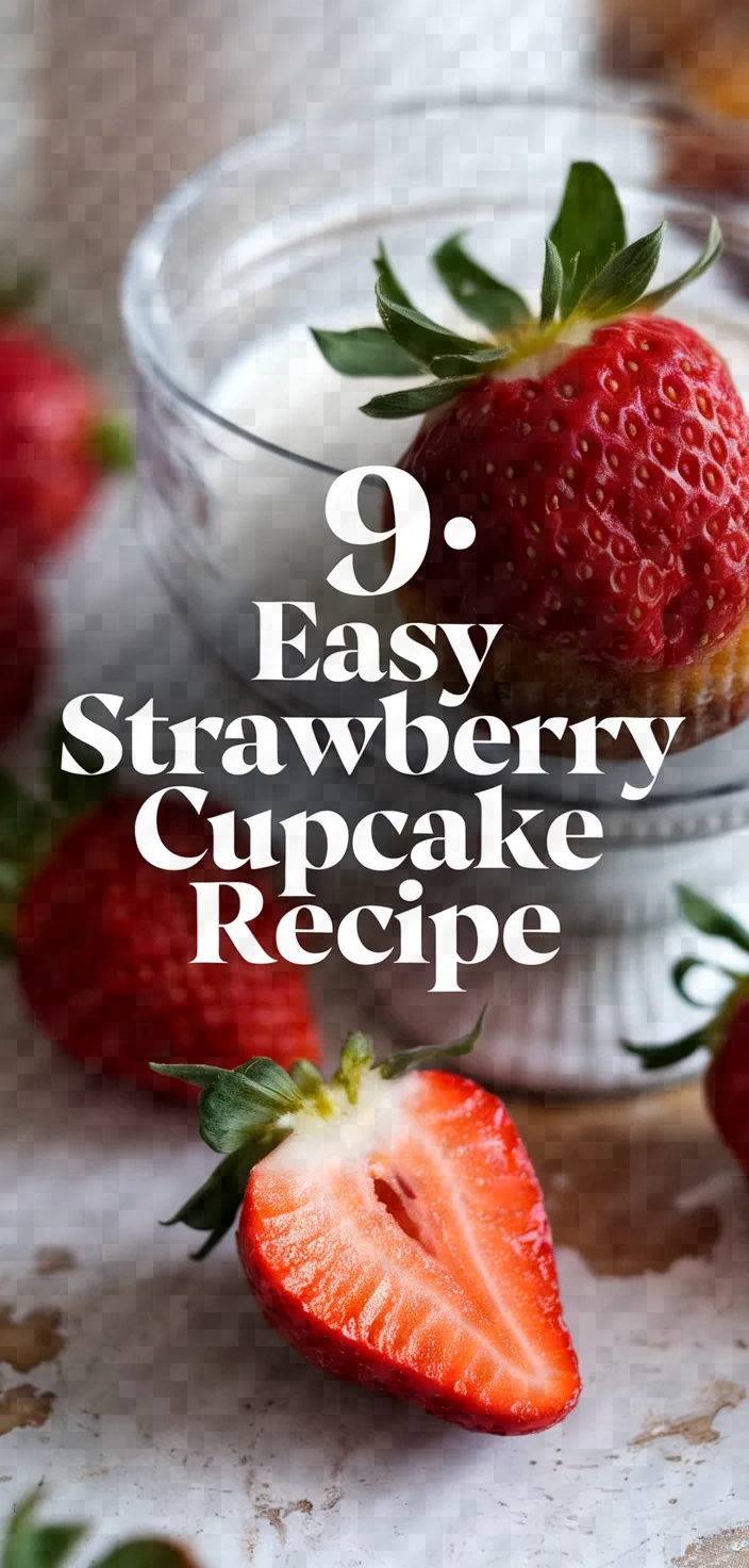 9. Easy Strawberry Cupcake Recipe