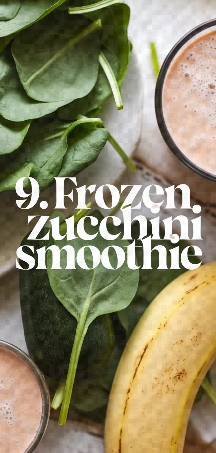 9. Frozen Zucchini Smoothie