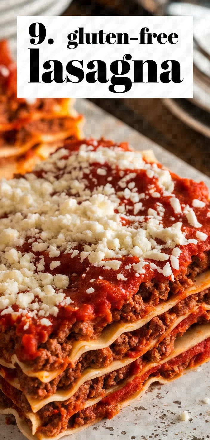 9. Gluten-Free Lasagna