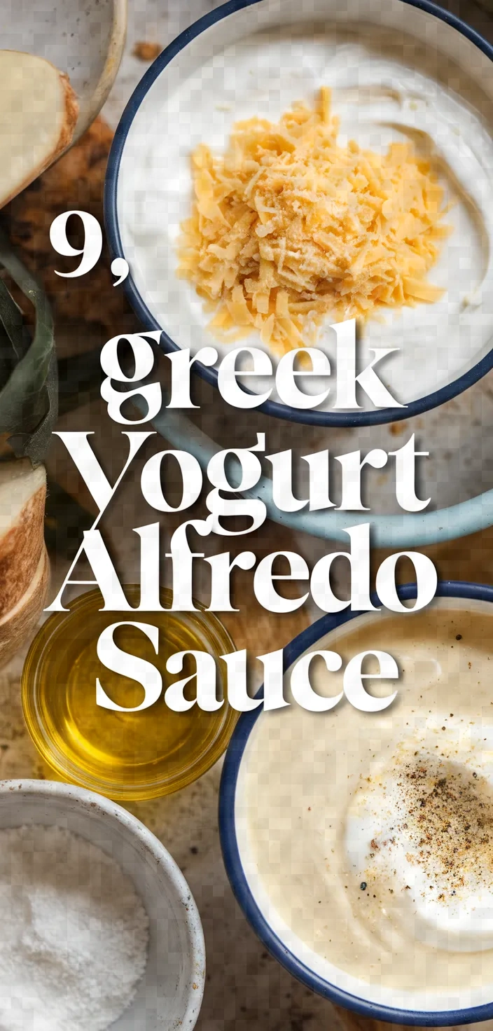 9. Greek Yogurt Alfredo Sauce