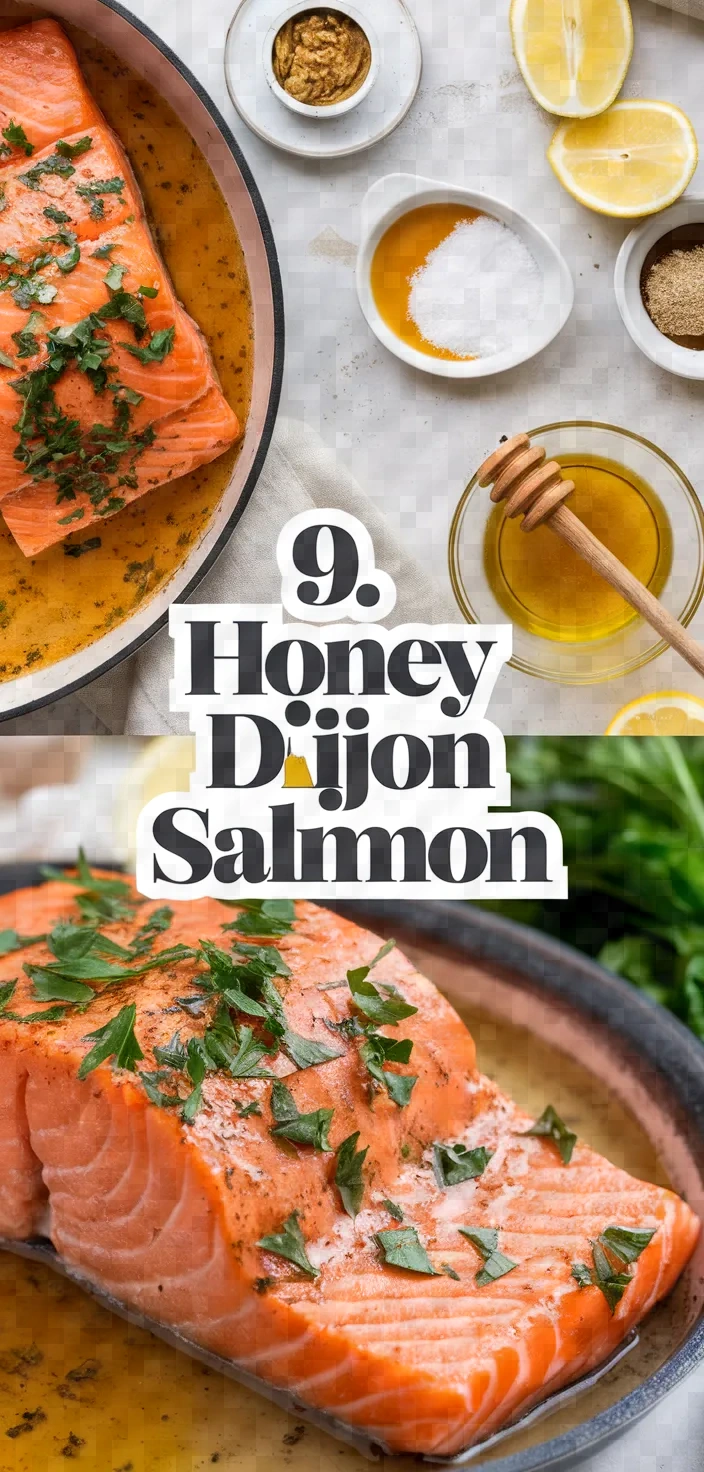 9. Honey Dijon Salmon