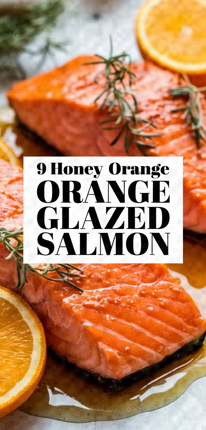 9. Honey Orange Glazed Salmon