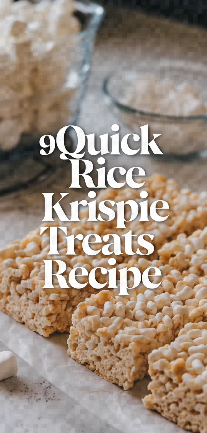 9. Quick Rice Krispie Treats Recipe