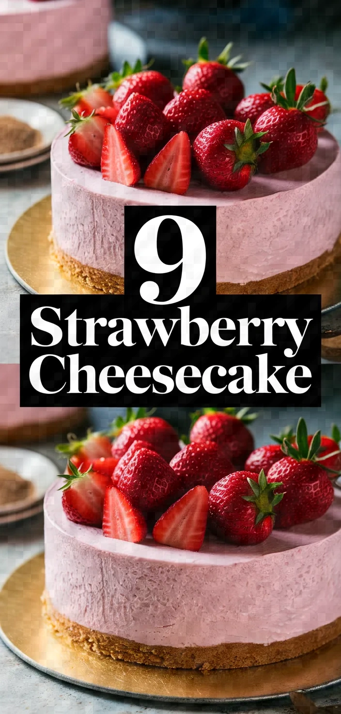 9. Strawberry Cheesecake