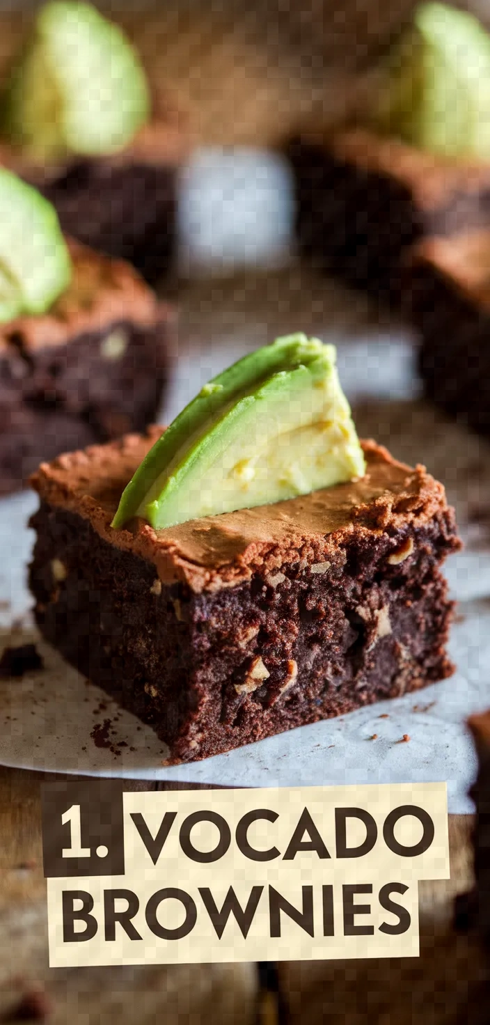 1. Avocado Brownies