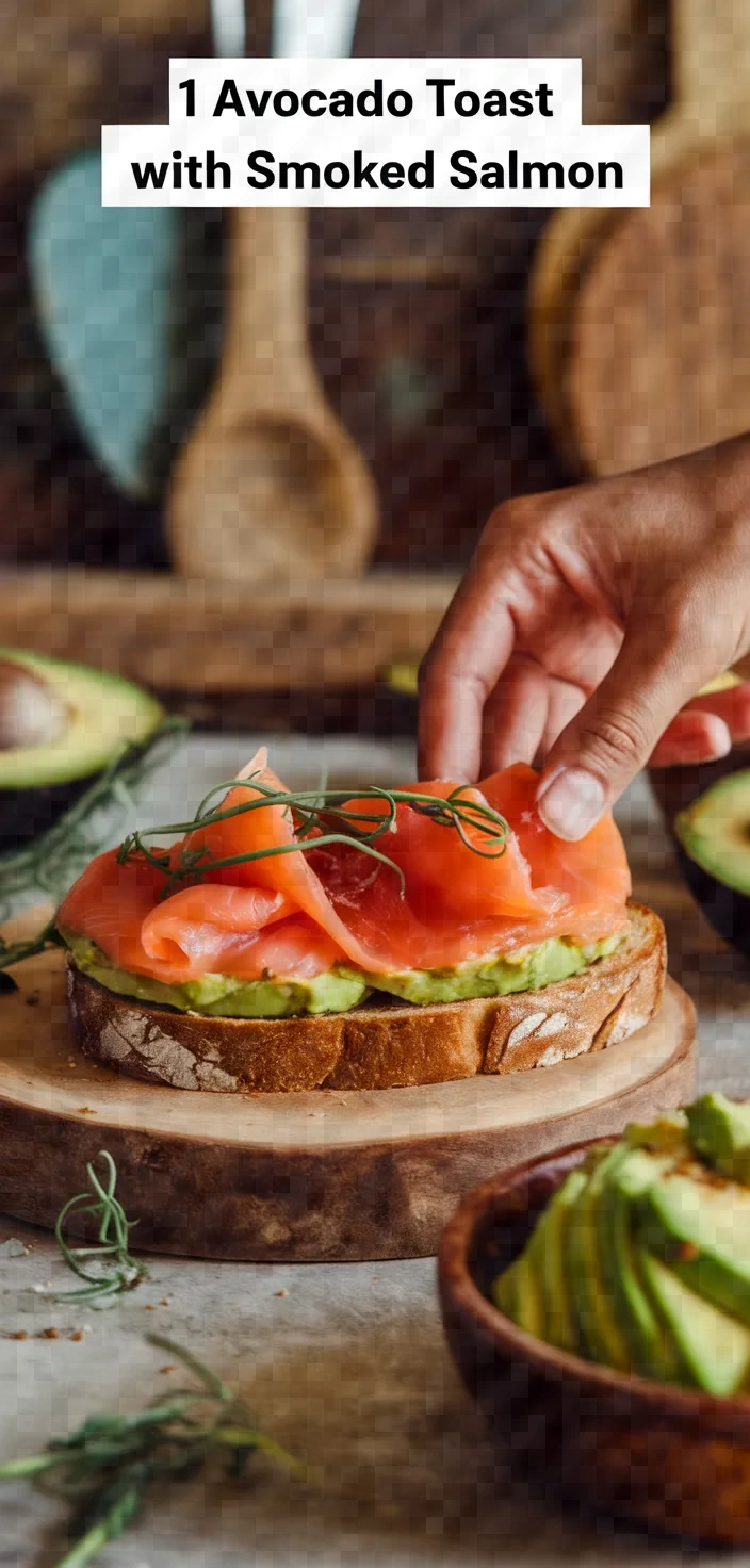 1. Avocado Toast with Smoked Salmon