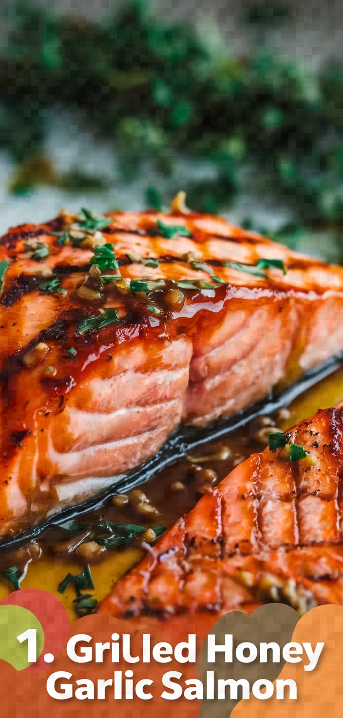 1. Grilled Honey Garlic Salmon