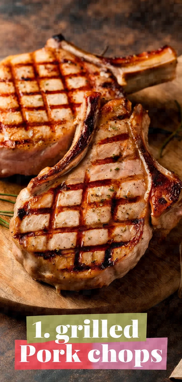 1. Grilled Pork Chops