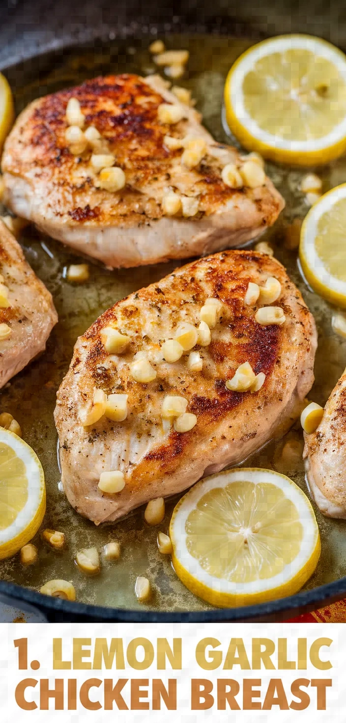 1. Lemon Garlic Chicken Breast