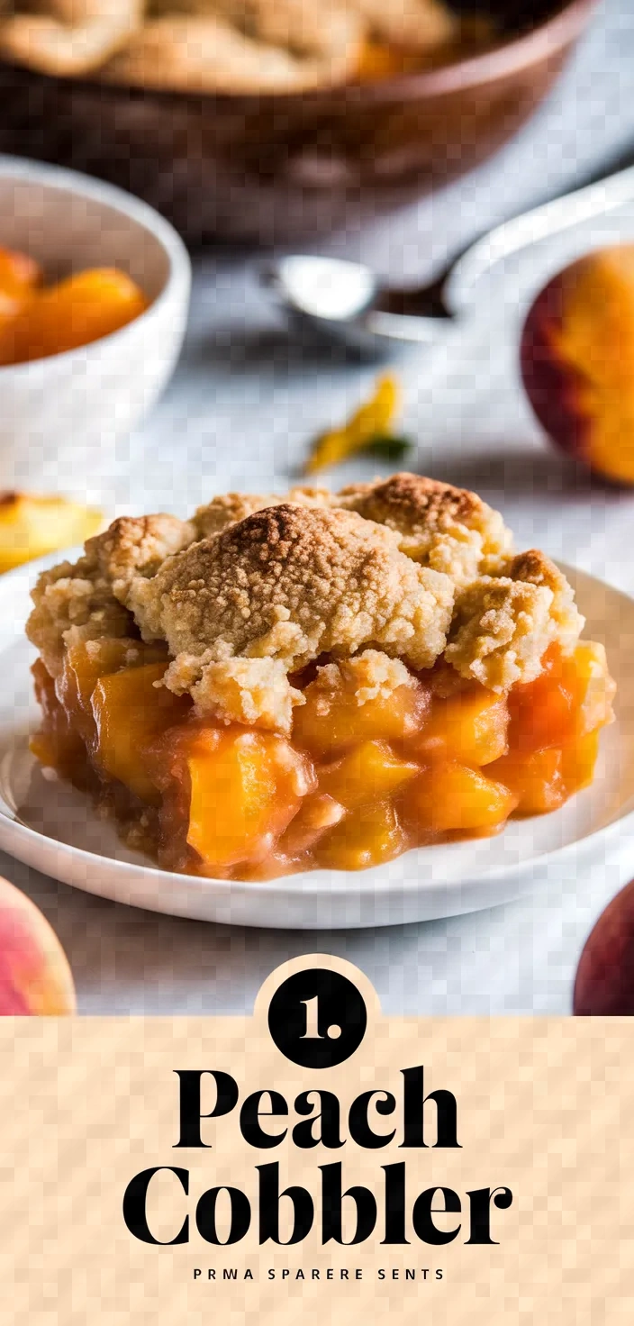 1. Peach Cobbler