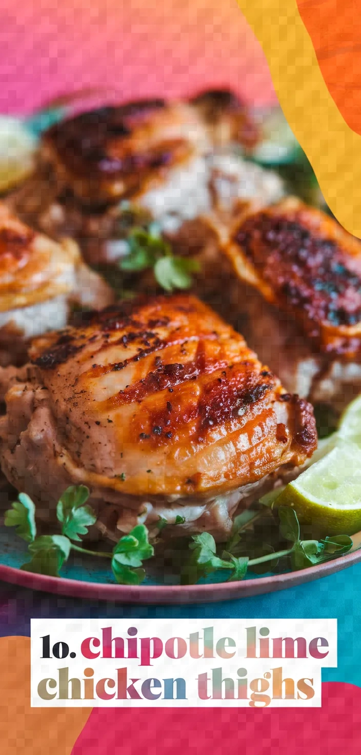 10. Chipotle Lime Chicken Thighs