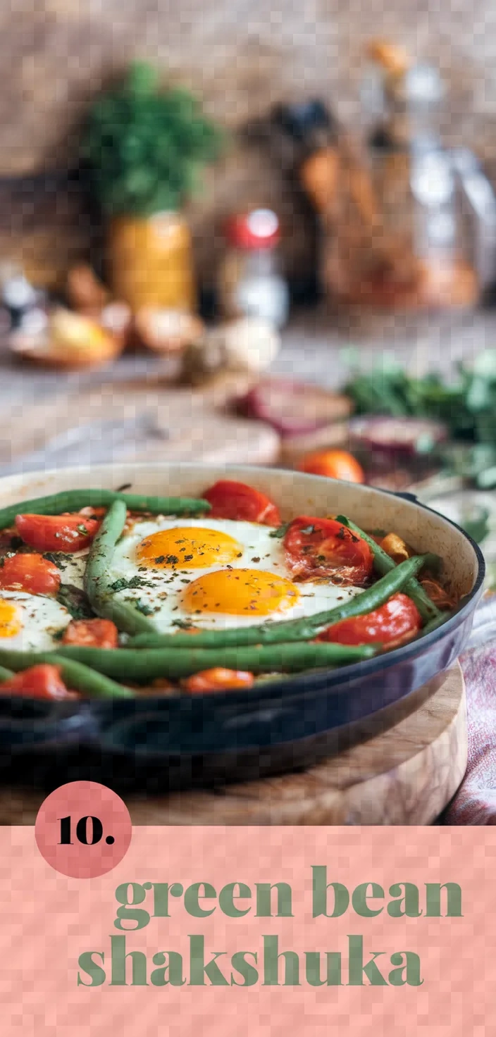 10. Green Bean Shakshuka