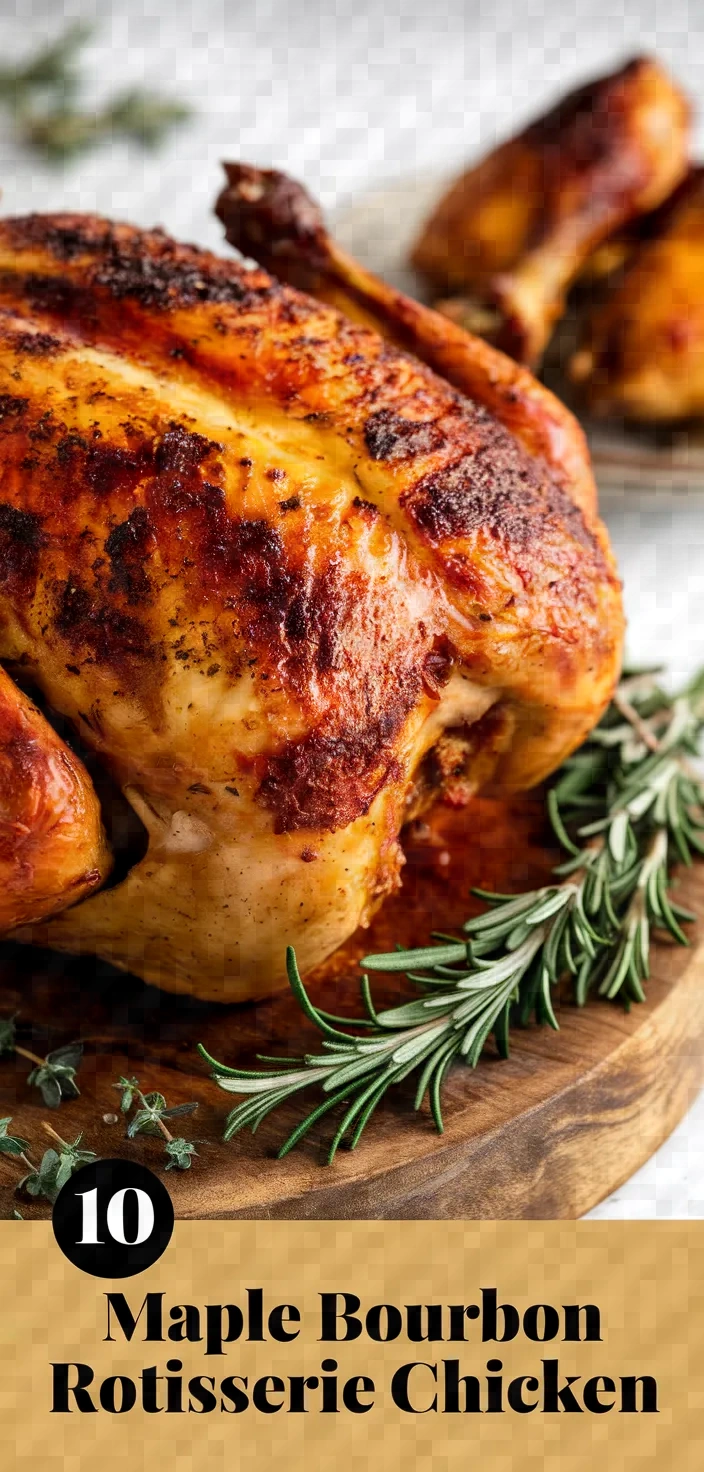 10. Maple Bourbon Rotisserie Chicken