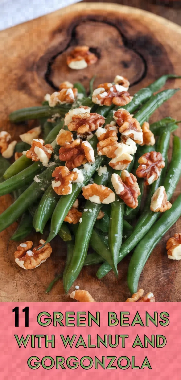 11. Green Beans with Walnut and Gorgonzola