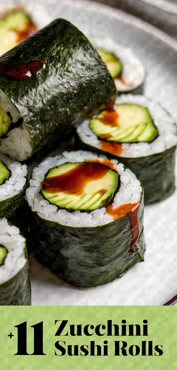 11. Zucchini Sushi Rolls