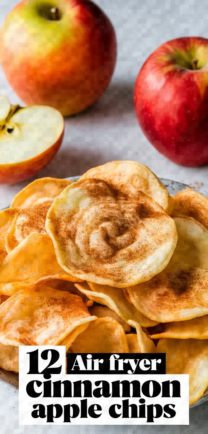 12. Air Fryer Cinnamon Apple Chips