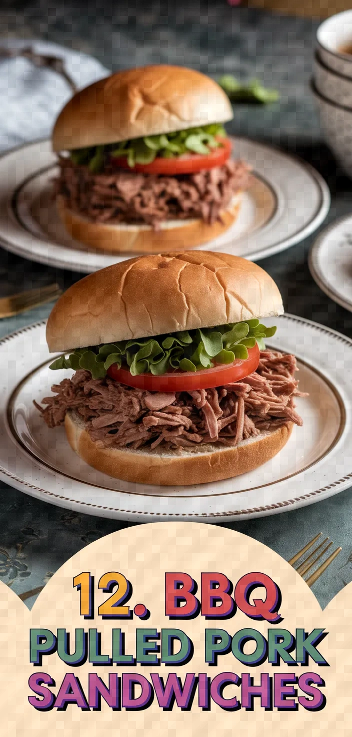 12. BBQ Pulled Pork Sandwiches