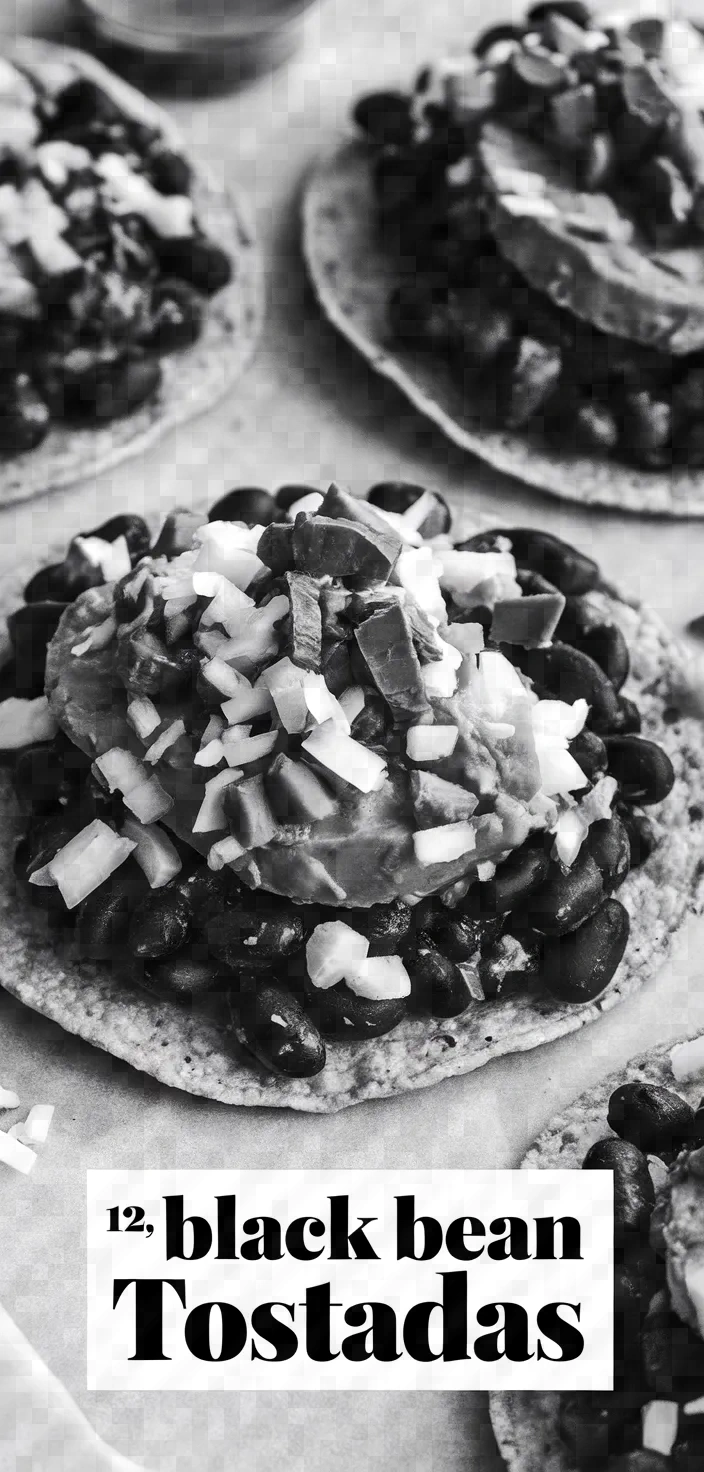 12. Black Bean Tostadas