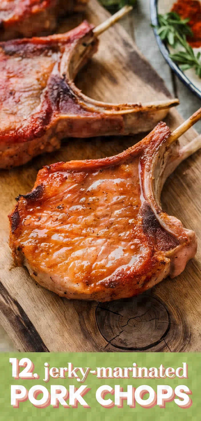 12. Jerky-Marinated Pork Chops