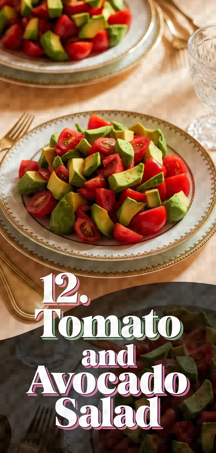 12. Tomato and Avocado Salad