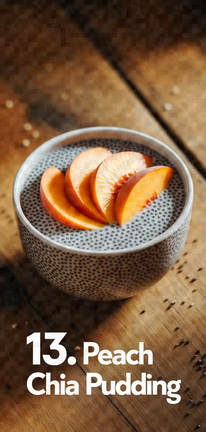 13. Peach Chia Pudding