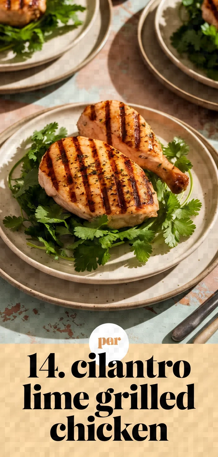 14. Cilantro Lime Grilled Chicken