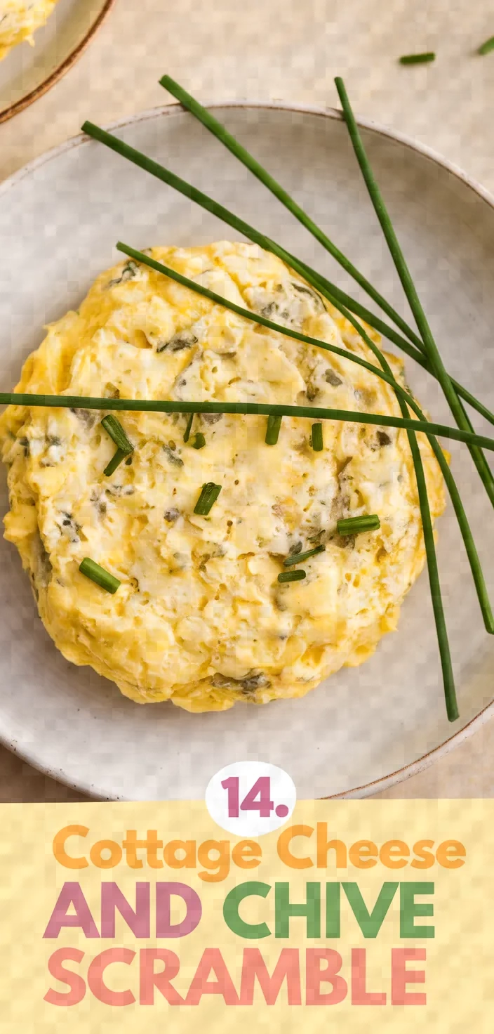 14. Cottage Cheese and Chive Scramble