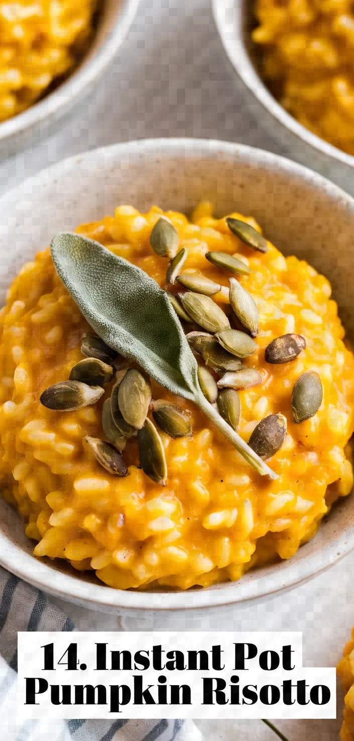 14. Instant Pot Pumpkin Risotto