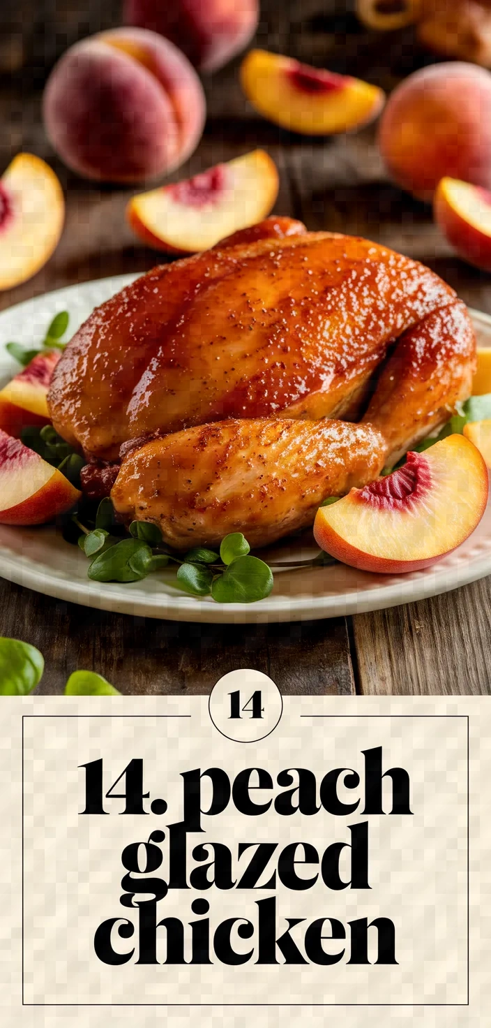 14. Peach Glazed Chicken