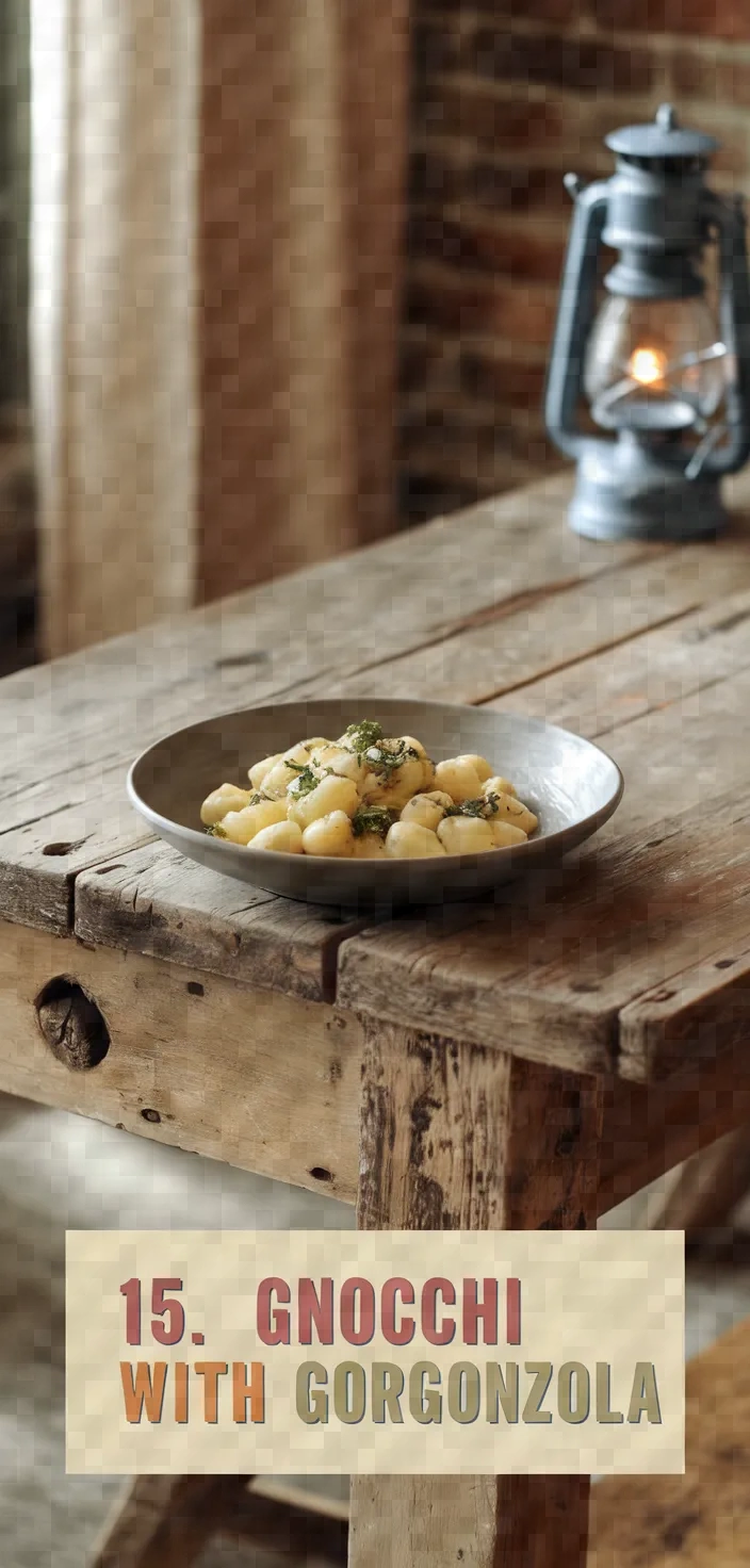 15. Gnocchi with Gorgonzola