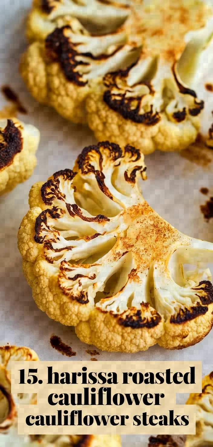 15. Harissa Roasted Cauliflower Steaks