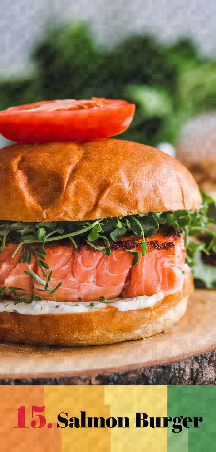 15. Salmon Burger